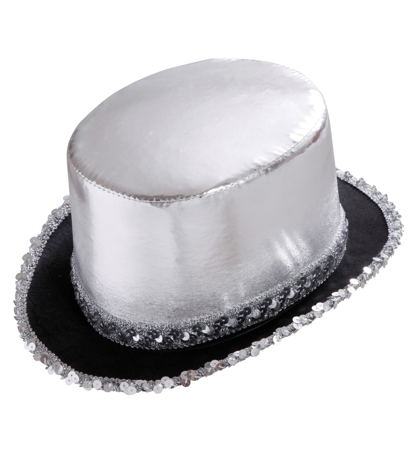 widmann-zylinder-showtime-pailletten-hut-silber-party image 1