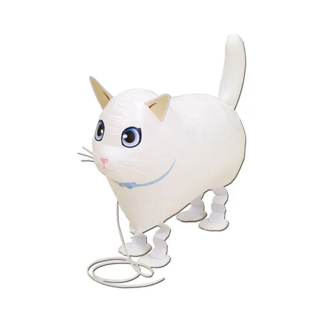 das-kost-mland-airwalker-folienballon-wei-e-katze-57cm image 1