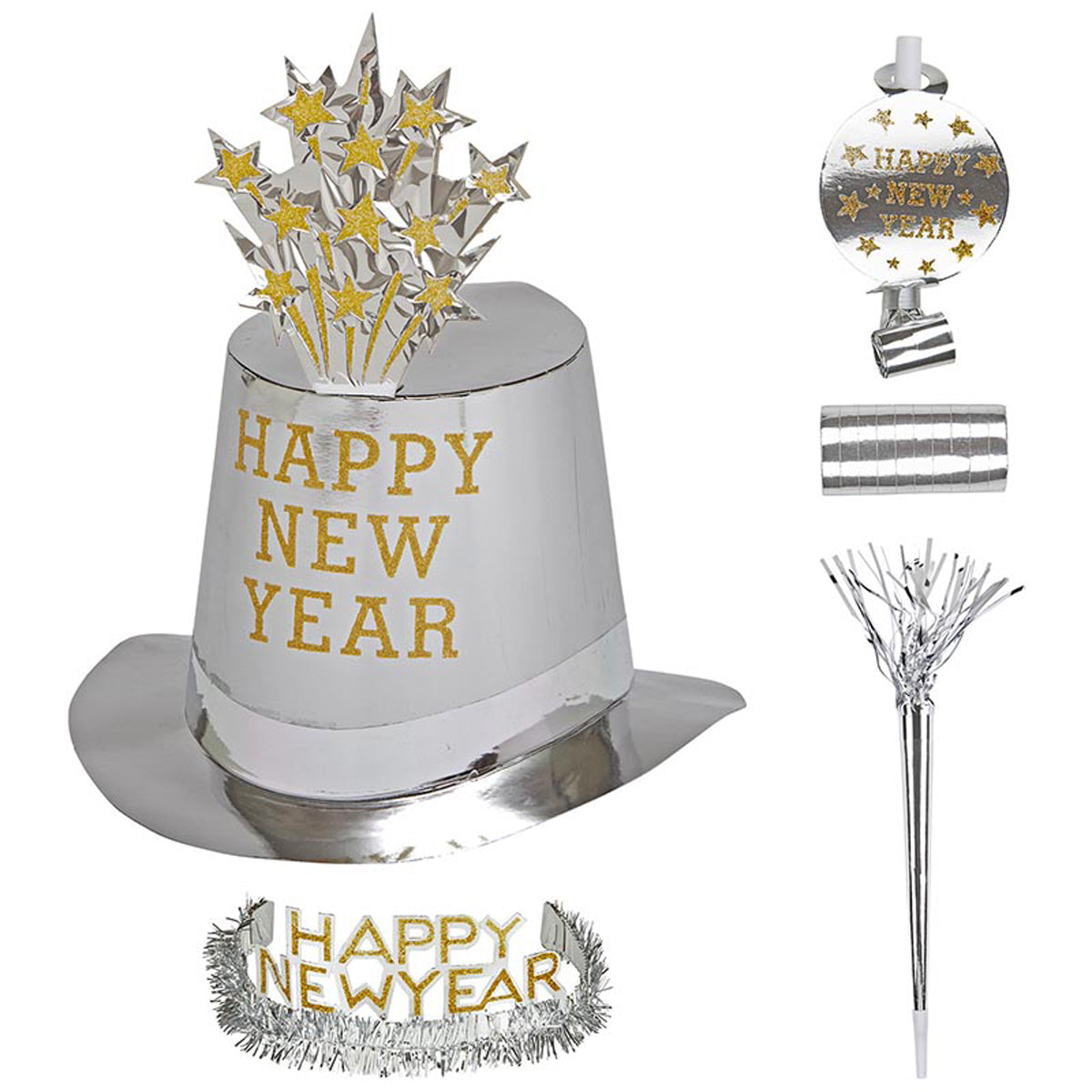 das-kost-mland-dekorationen-partyset-happy-new-year-10-pers-silber image 2