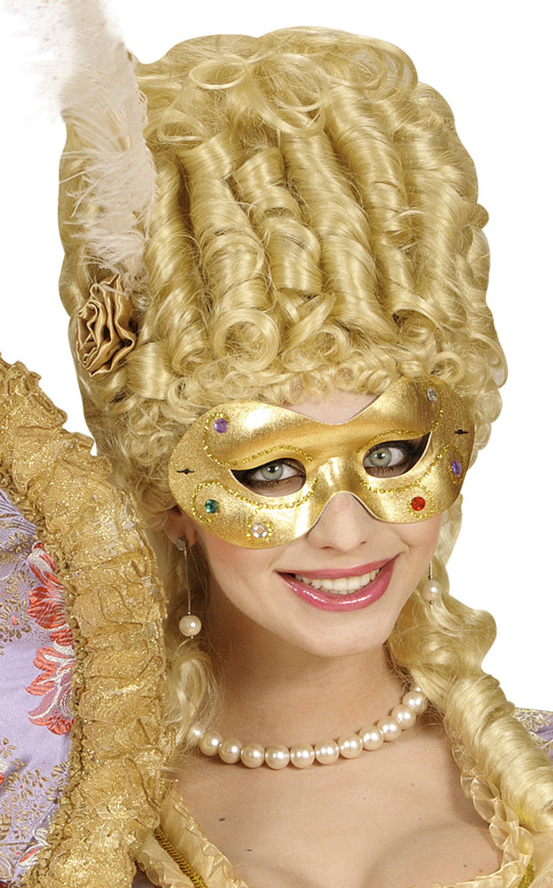 das-kost-mland-augenmaske-strass-gold-textil-einheitsgr-e image 1