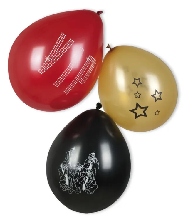 das-kost-mland-dekorationen-vip-party-luftballons-6-st-ck-25-cm image 1