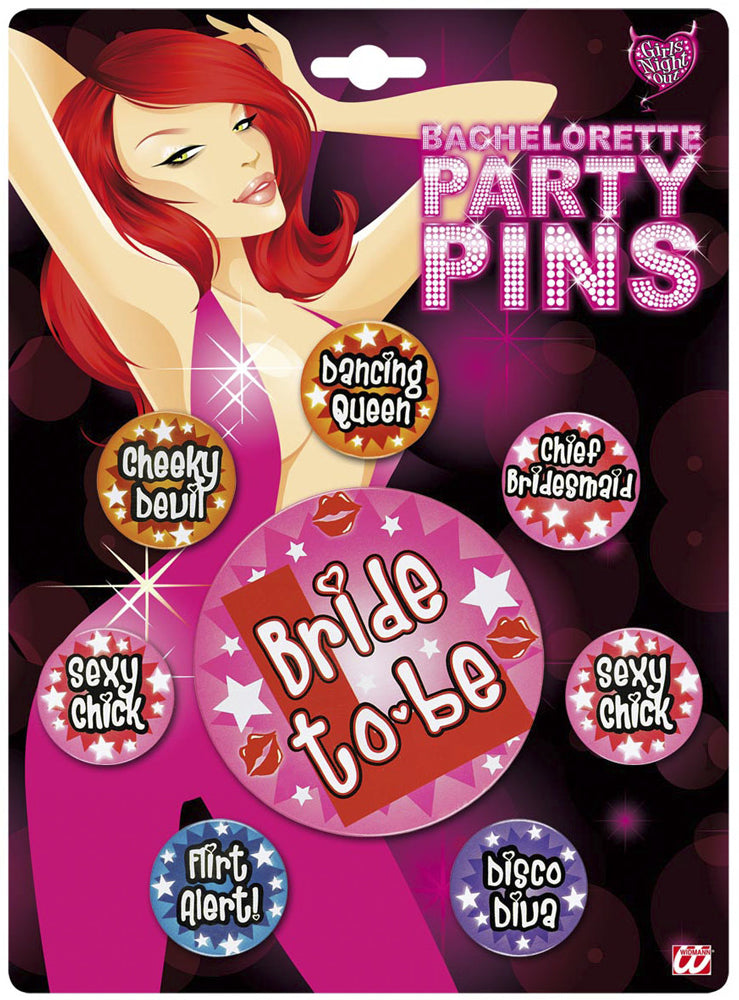 das-kost-mland-accessoires-bride-to-be-button-anstecker-set-8-tlg-bunt image 2