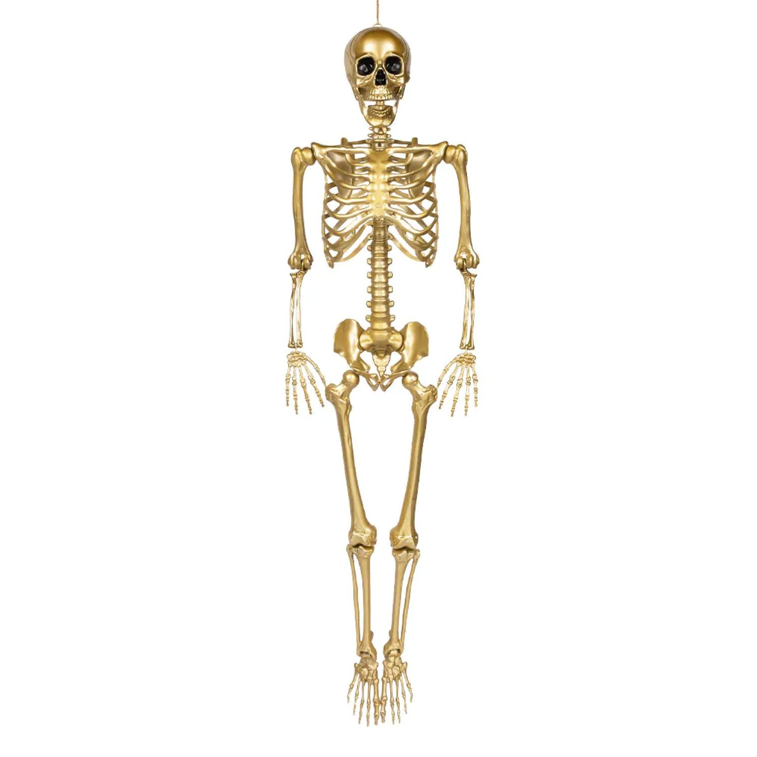 halloween-deko-skelett-gold-h-ngedeko-160-cm image 1