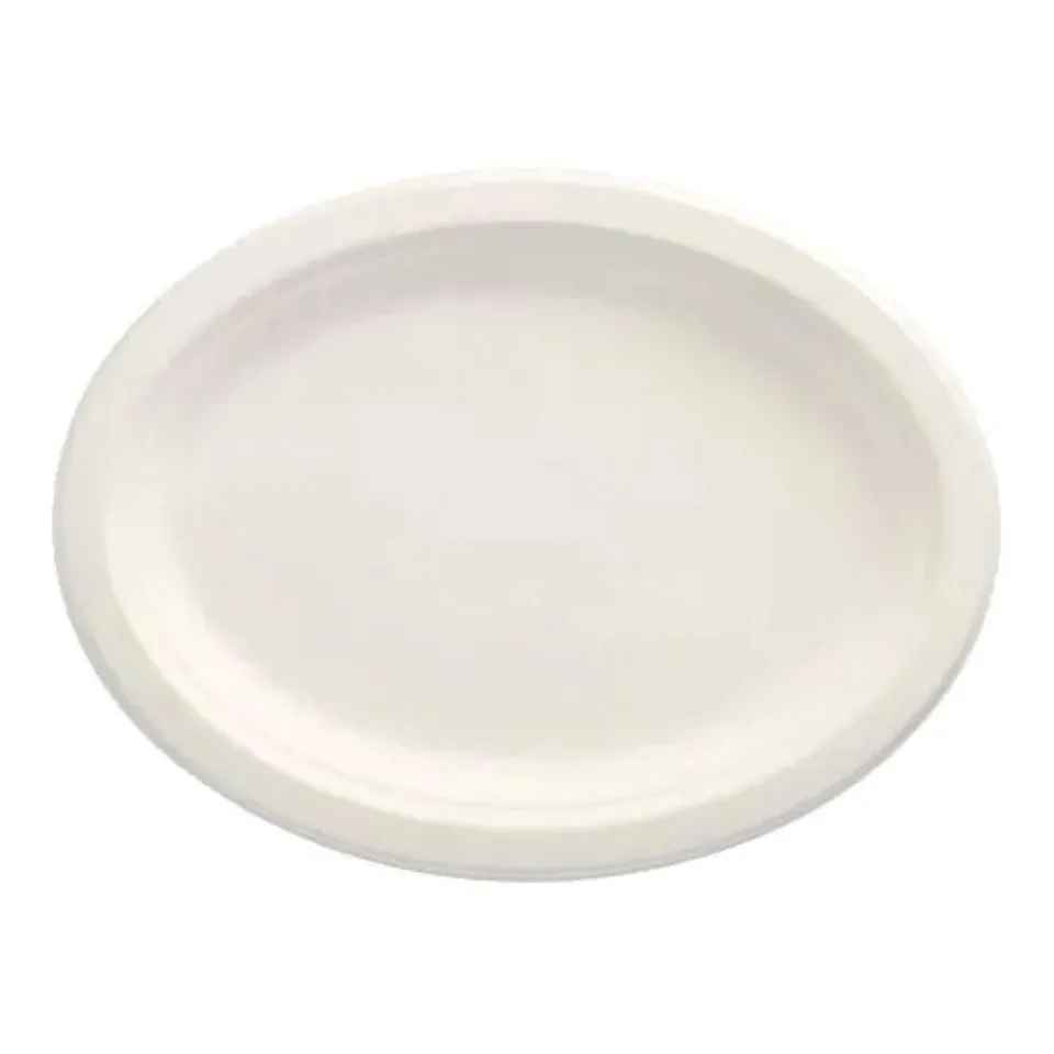 das-kost-mland-pure-zuckerrohr-teller-oval-wei-12-stk-26cm image 1