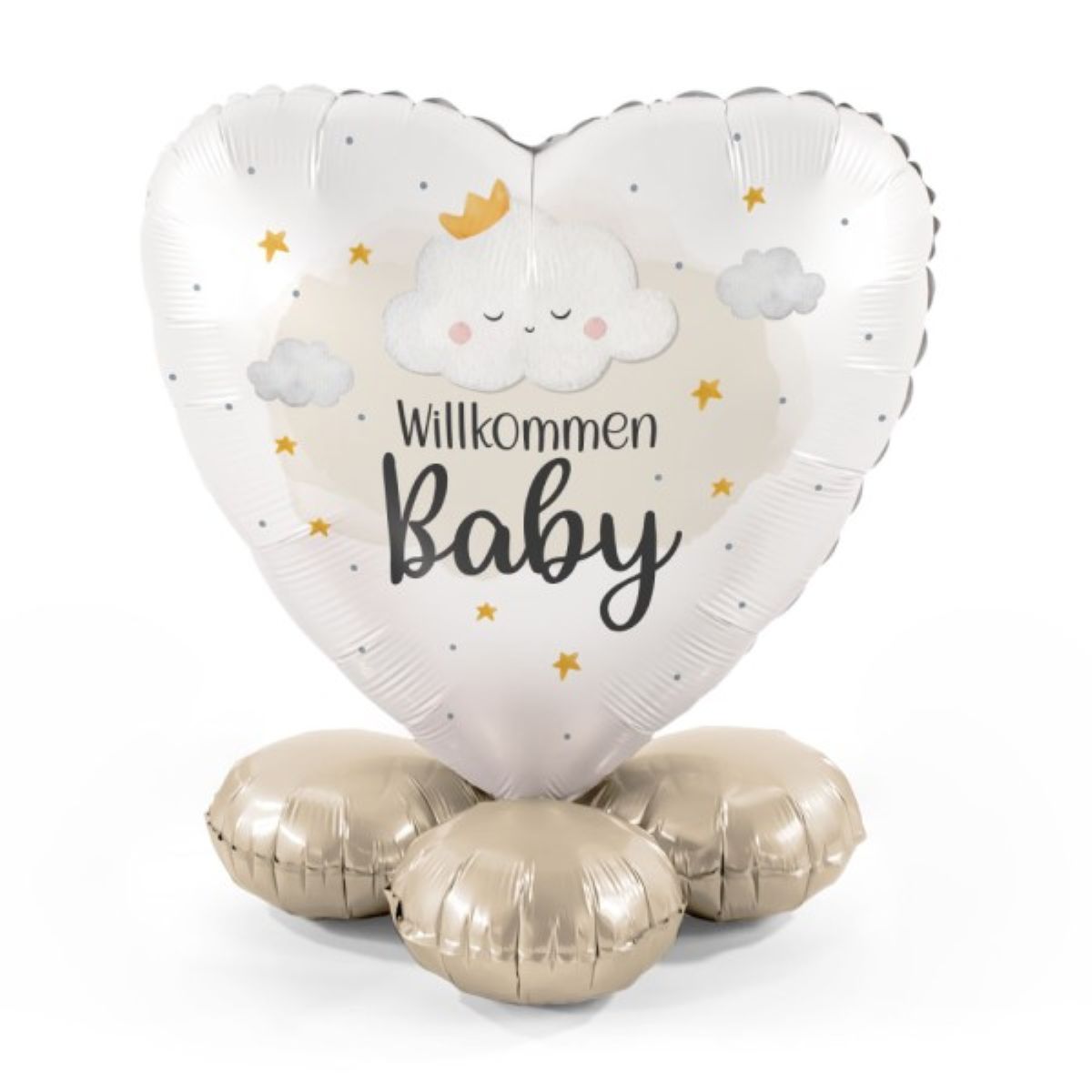 das-kost-mland-dekorationen-folienballon-bouquet-willkommen-baby image 1