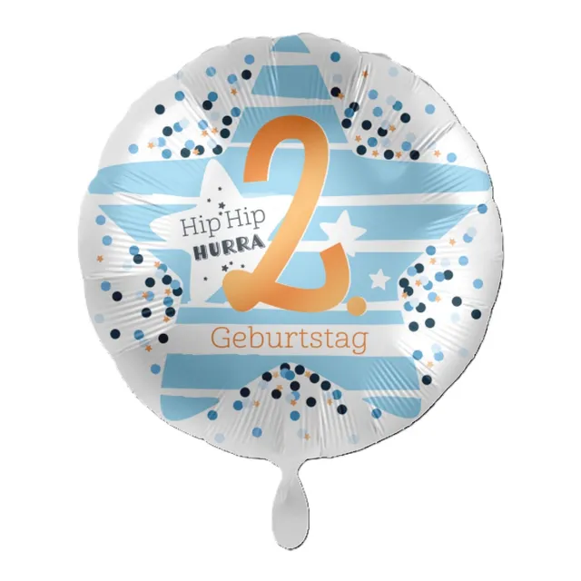 das-kost-mland-hip-hip-hurra-folienballon-43cm-rund image 1