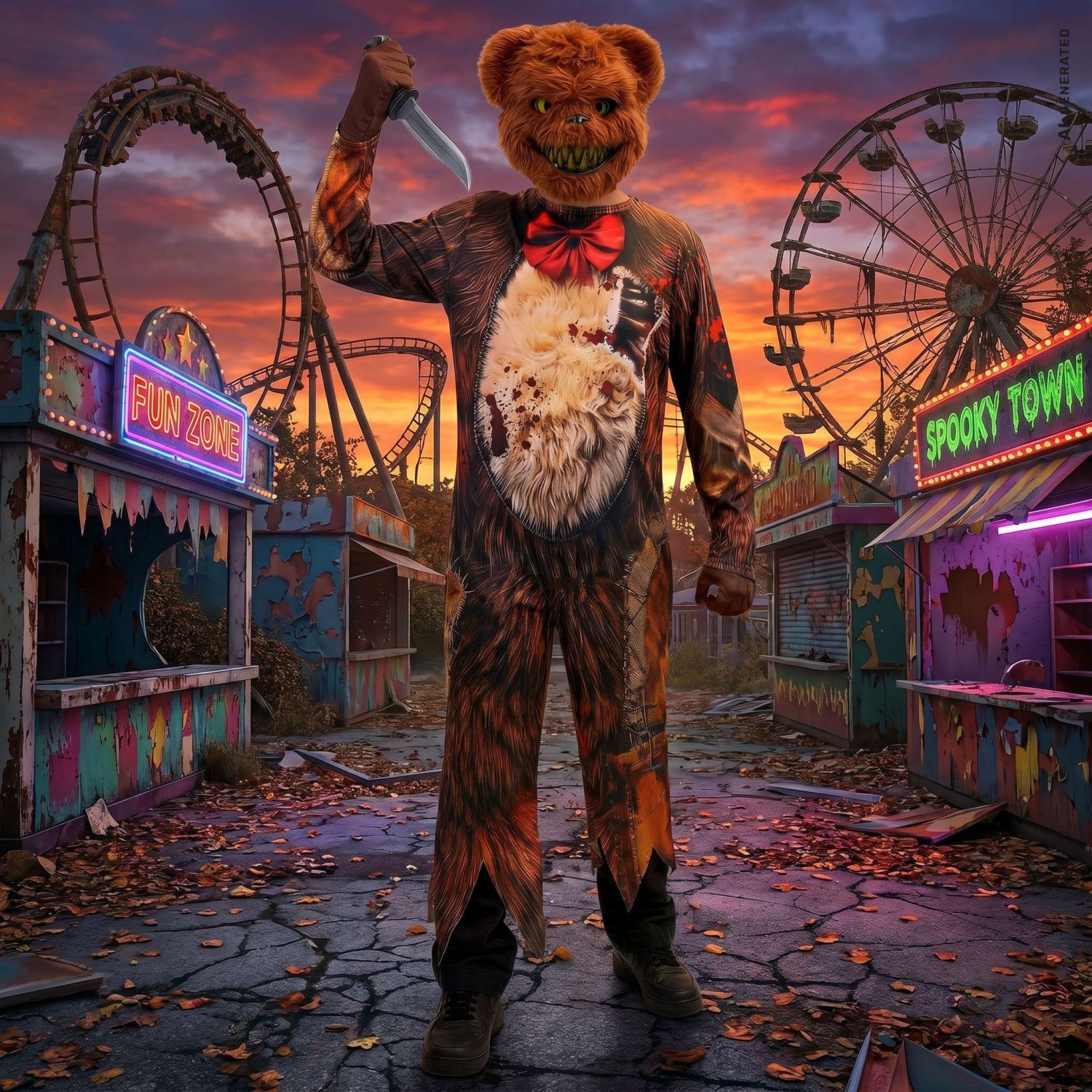 das-kost-mland-jungen-zombie-teddyb-r-kost-m-overall-maske-kinder image 6