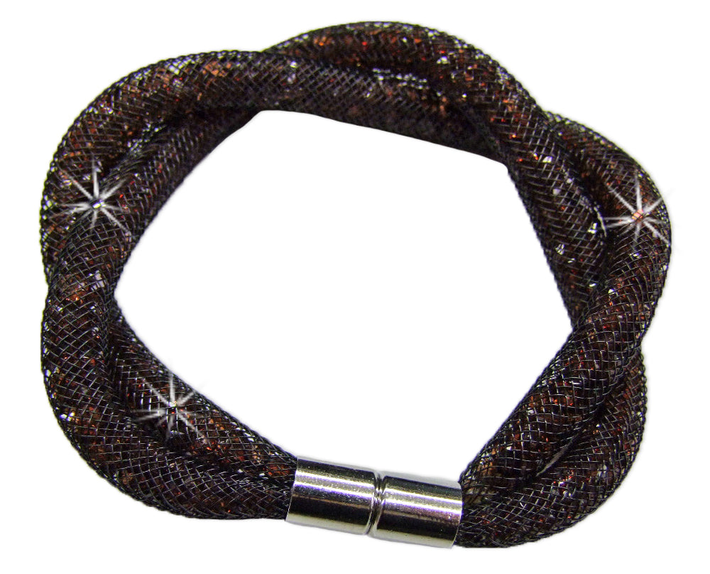 das-kost-mland-stardust-armband-zweireihig-dunkelbraun-kristall image 1