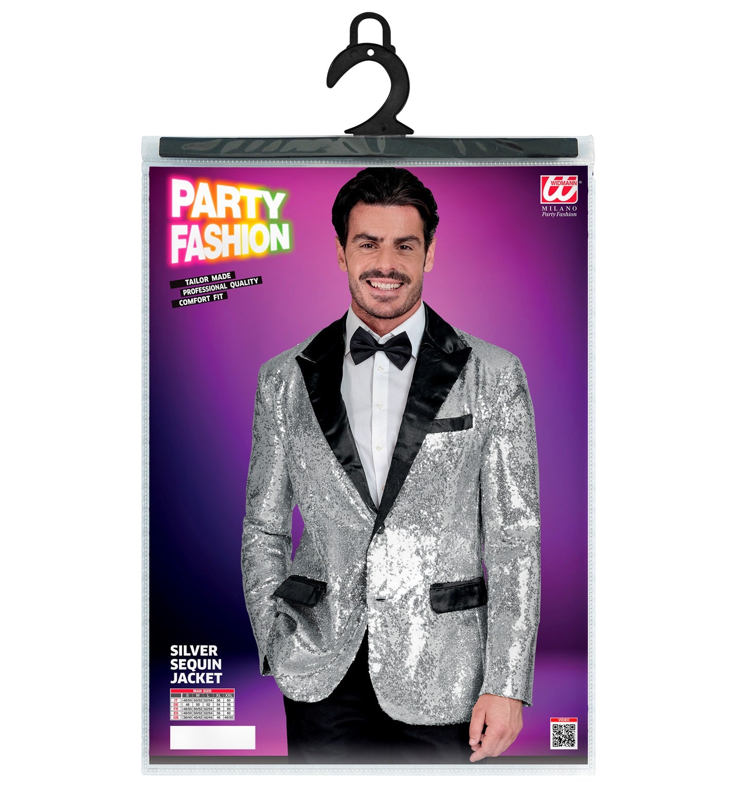 das-kost-mland-herren-pailletten-jackett-glitter-silber-show-blazer image 5