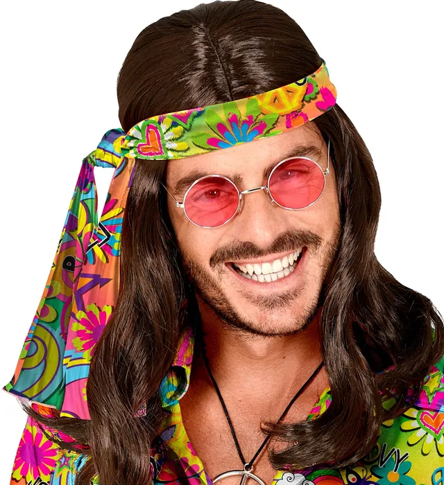 das-kost-mland-accessoires-60er-stirnband-peace-love-mehrfarbig image 1
