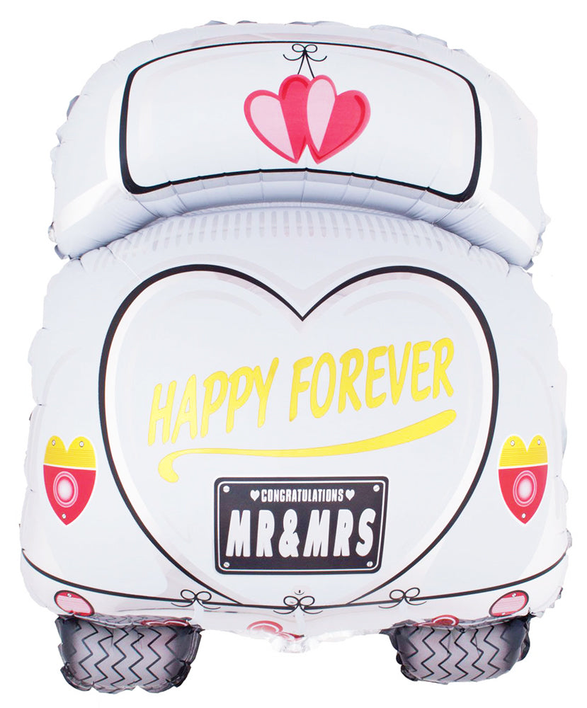 das-kost-mland-happy-forever-wedding-car-folienballon-80x60-cm image 1