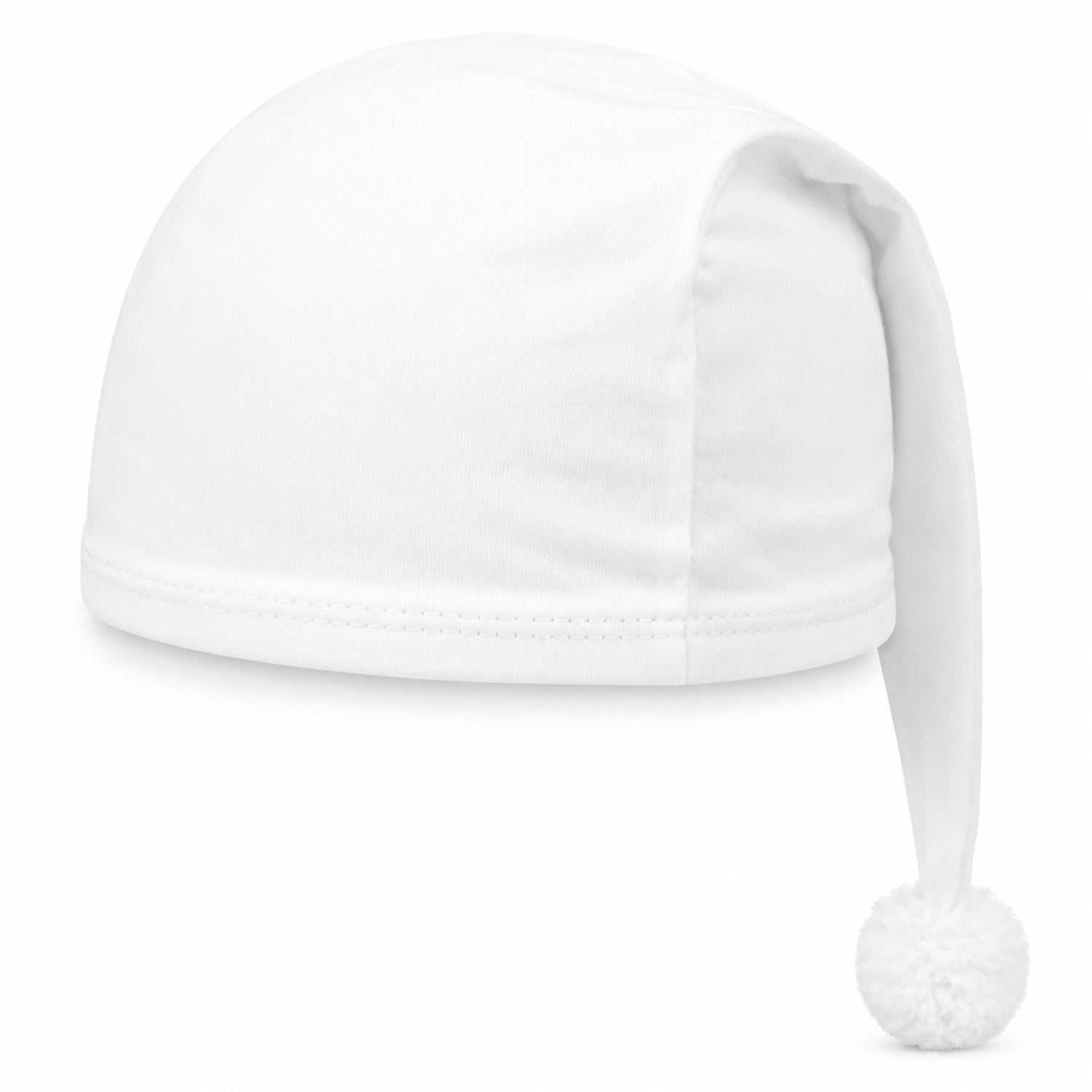 das-kost-mland-kinder-schlafm-tze-bommel-wei-baumwolle-50cm image 1