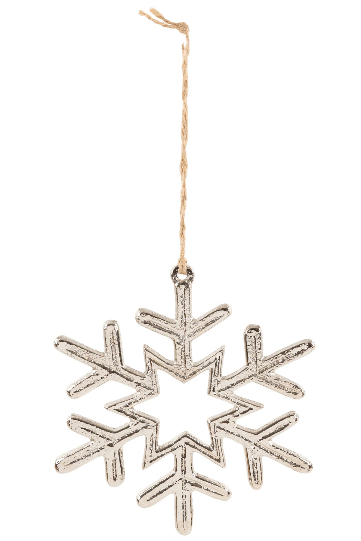 das-kost-mland-schneeflocke-anh-nger-11-5cm-alu-silber-15859 image 1