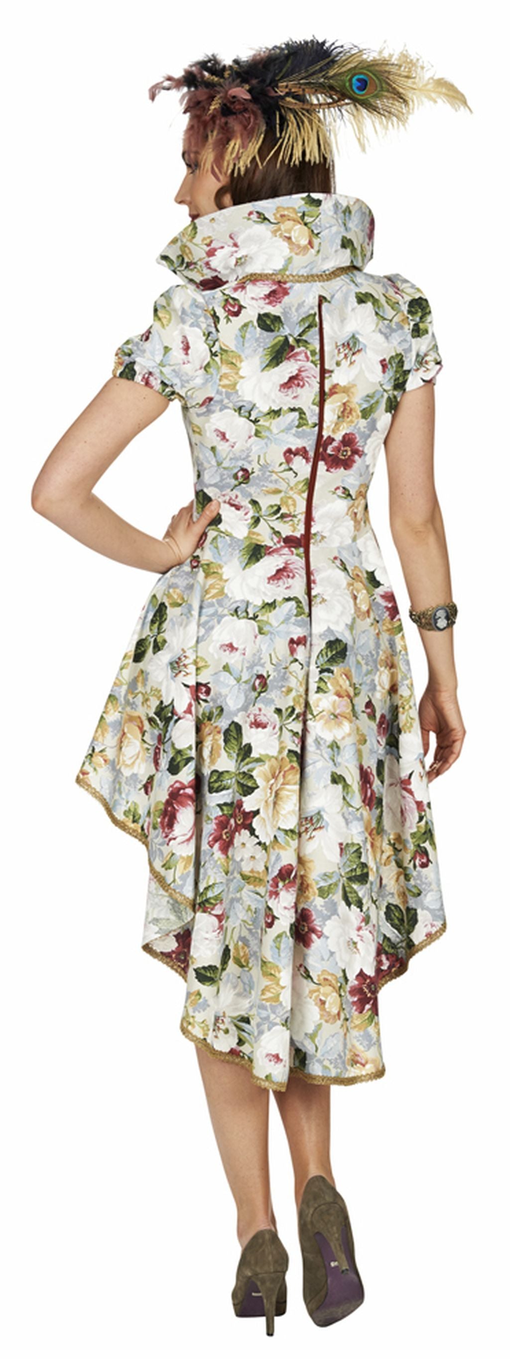 das-kost-mland-antoinette-rokoko-kost-m-damen-weinrot-minikleid image 2