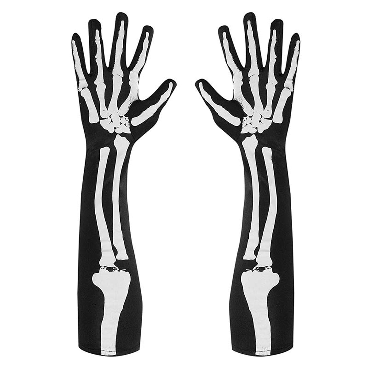 das-kost-mland-accessoires-handschuhe-skelett-50-cm-std-schwarz image 1