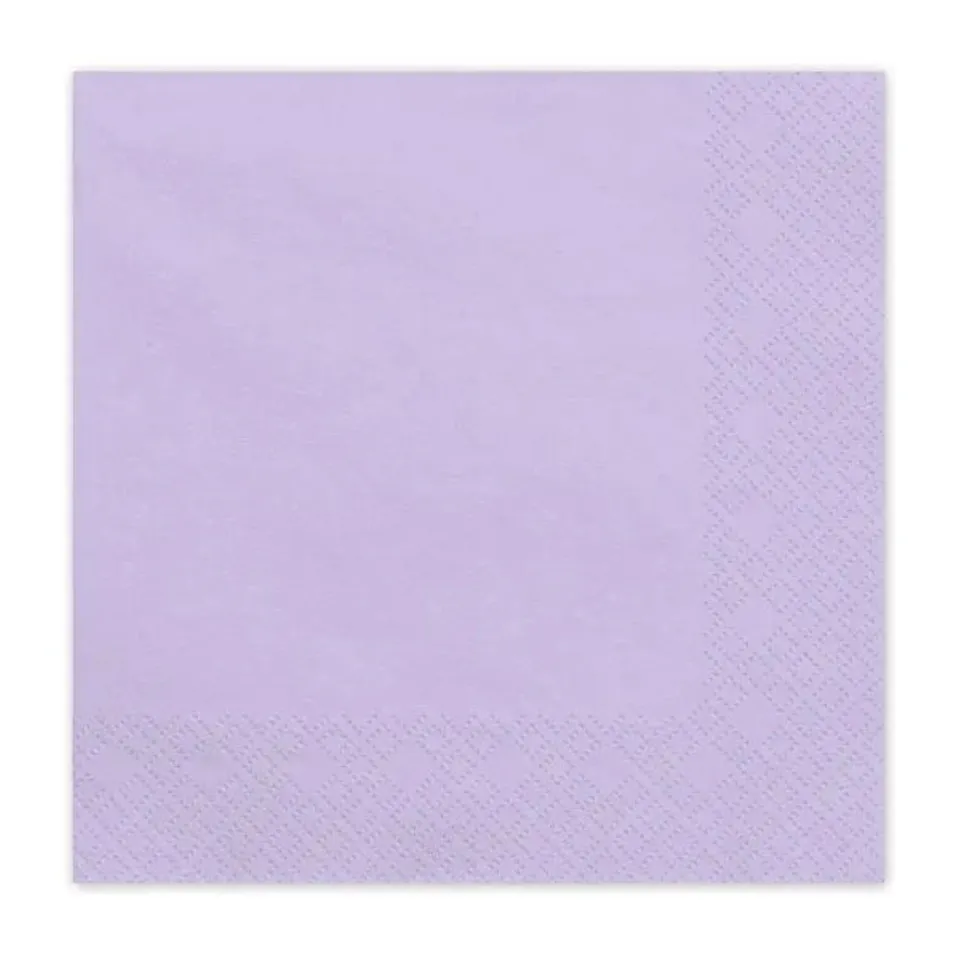 das-kost-mland-dekorationen-servietten-uni-flieder-33x33cm-20-st-ck image 1