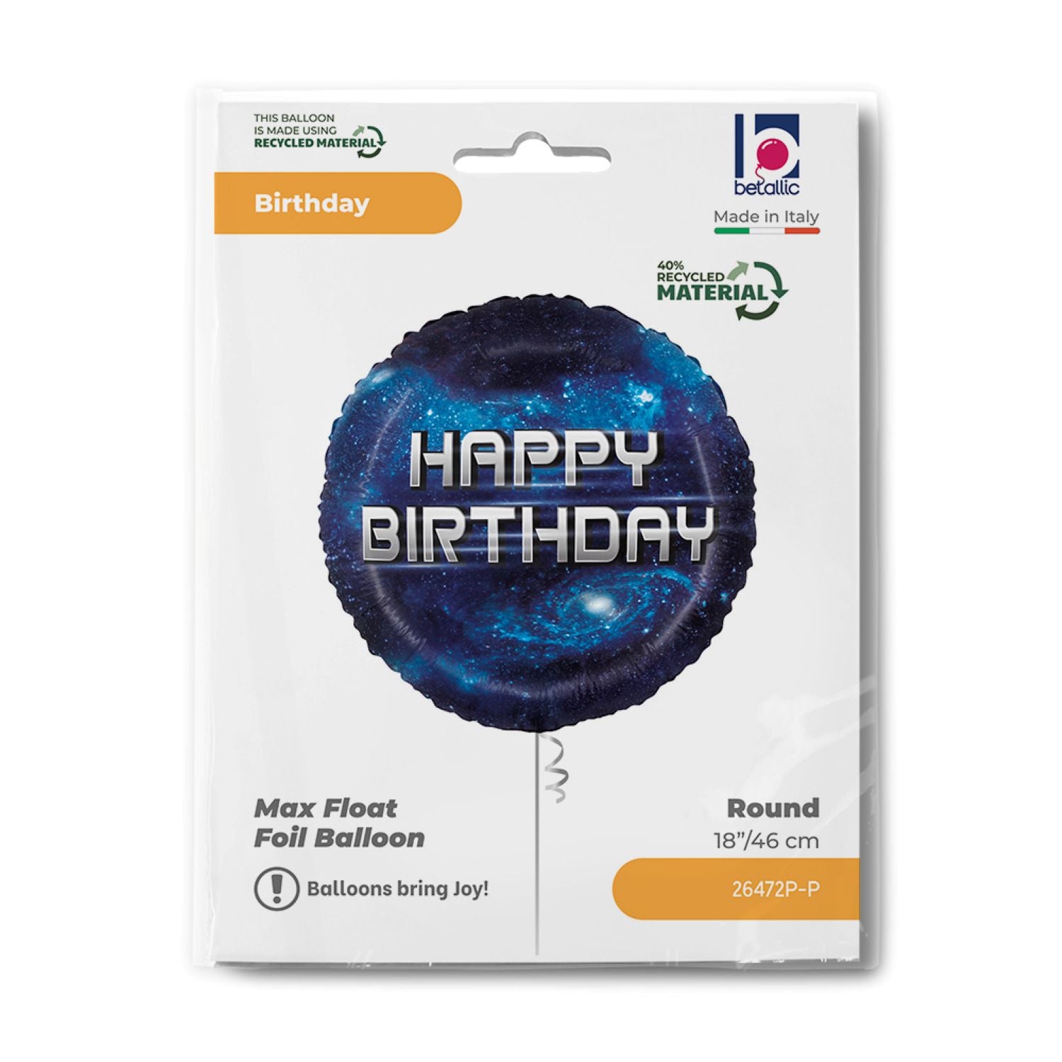 das-kost-mland-folienballon-happy-birthday-galaxy-46-cm image 2