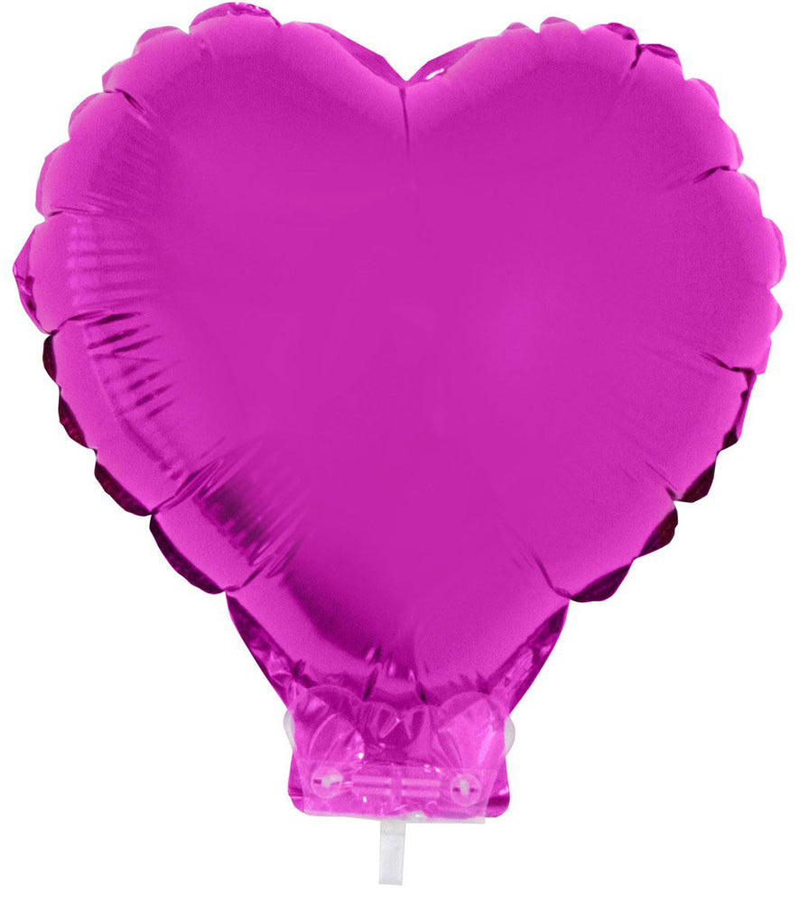 das-kost-mland-dekorationen-herz-folienballon-28-cm-stab-pink image 1