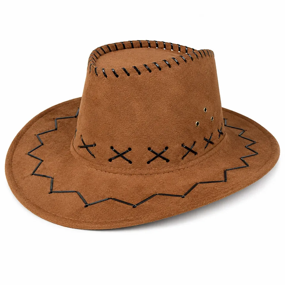 das-kost-mland-accessoires-cowboyhut-ziern-hte-kinderhut-braun image 1