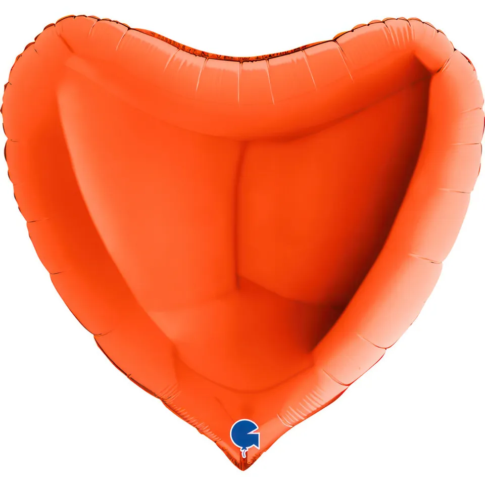 grabo-dekorationen-uni-herz-folienballon-91-cm-orange image 1