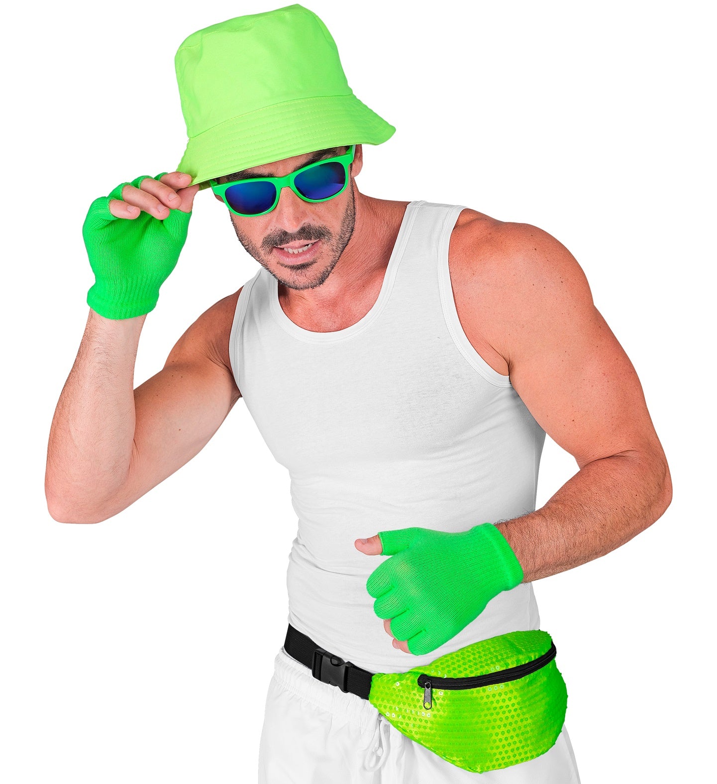 das-kost-mland-accessoires-neon-bauchtasche-pailletten-gr-n image 4