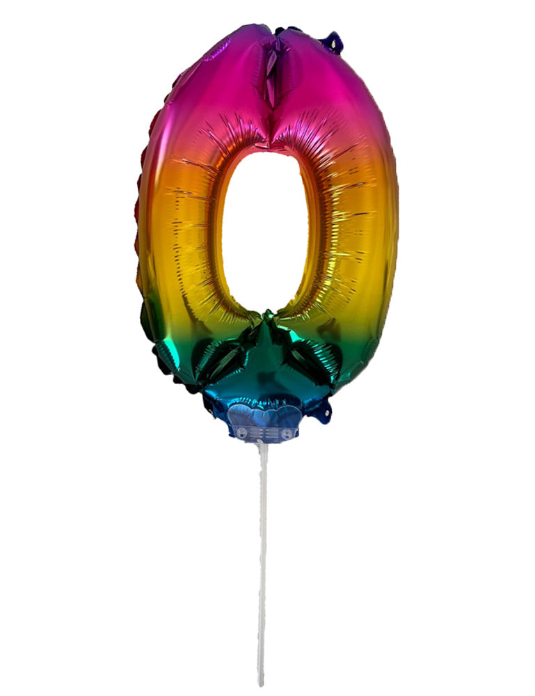 das-kost-mland-folienballon-zahl-0-regenbogen-41-cm-mit-stab image 2
