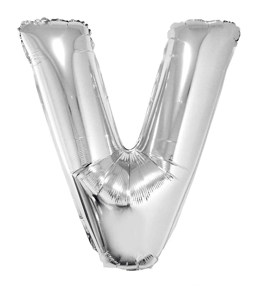das-kost-mland-dekorationen-xxl-buchstaben-folienballon-100cm-silber-v image 1