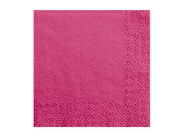 das-kost-mland-servietten-uni-pink-20-stk-33x33-cm image 1