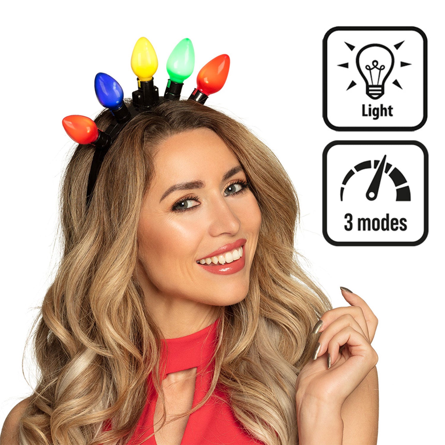 das-kost-mland-accessoires-led-diadem-lichterkette-3-modi-bunt image 2