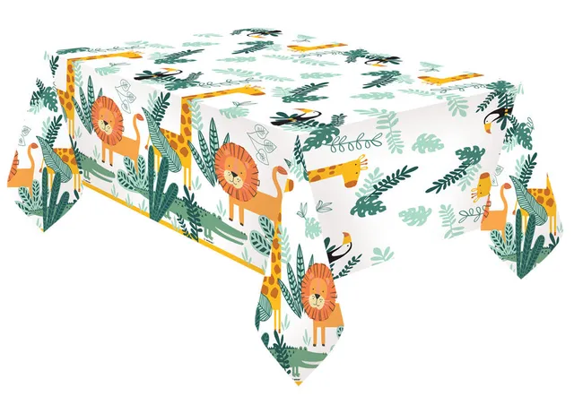 get-wild-safari-tischdecke-120x180cm-papier-tiermotiv image 1