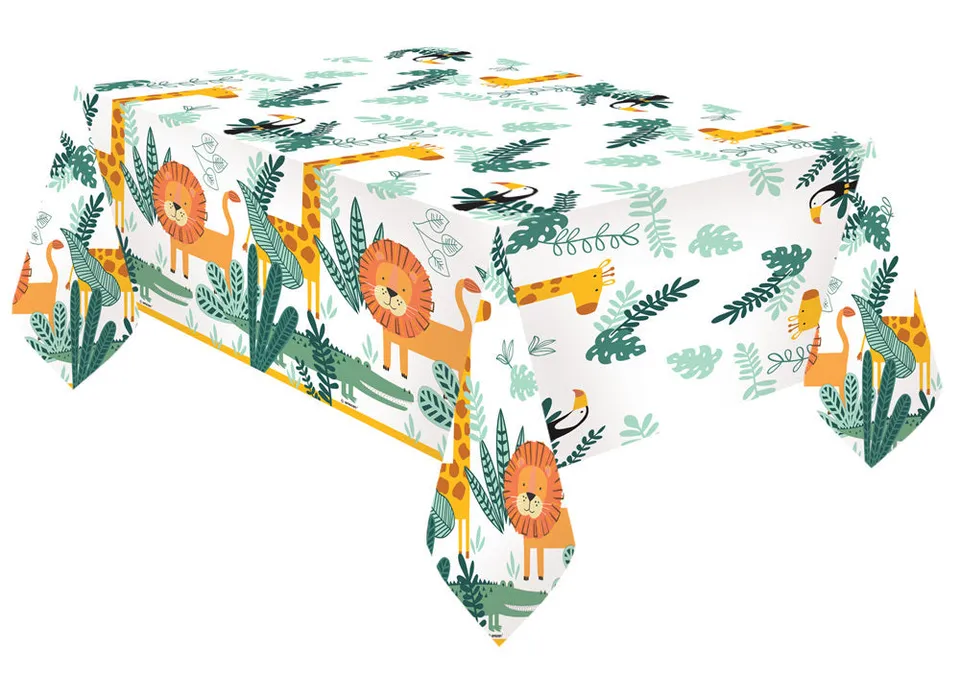 get-wild-safari-tischdecke-120x180cm-papier-tiermotiv image 1