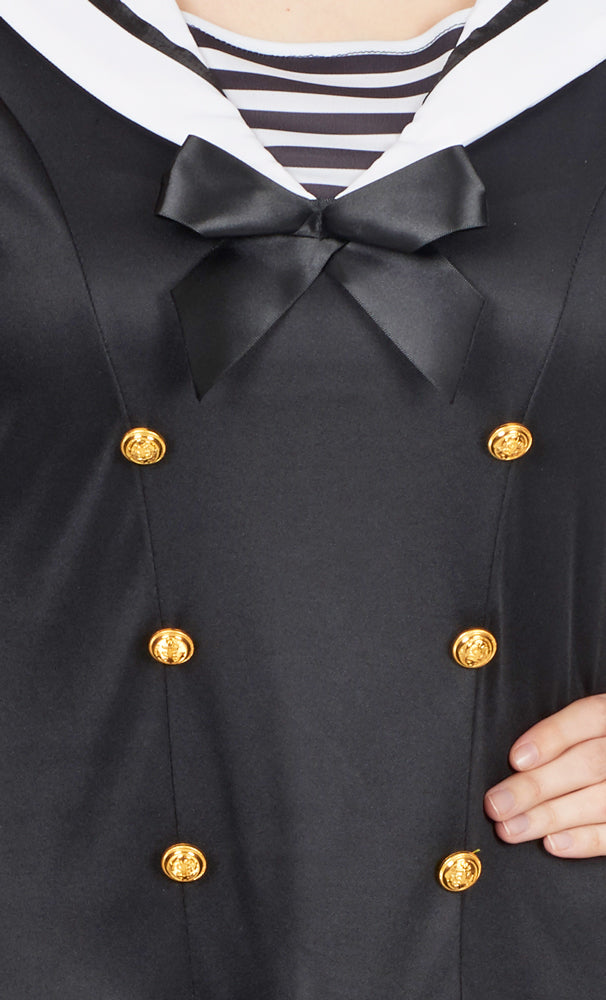 matrosin-navy-girl-svea-kost-m-damen-schwarz-wei-kleid image 4