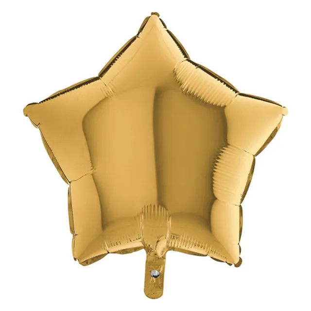 das-kost-mland-dekorationen-stern-folienballon-uni-46cm-gold image 1