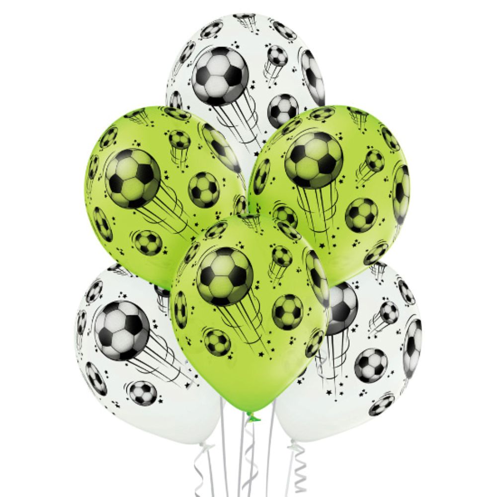 das-kost-mland-dekorationen-luftballon-fu-ball-30cm-6-stk image 1
