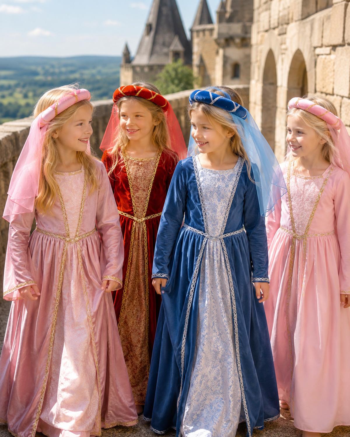helena-mittelalter-haarband-rosa-mit-schleier-f-r-m-dchen image 3