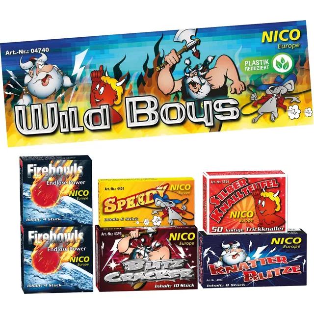 nico-wild-boys-jugendfeuerwerk-set-6-schachteln image 1