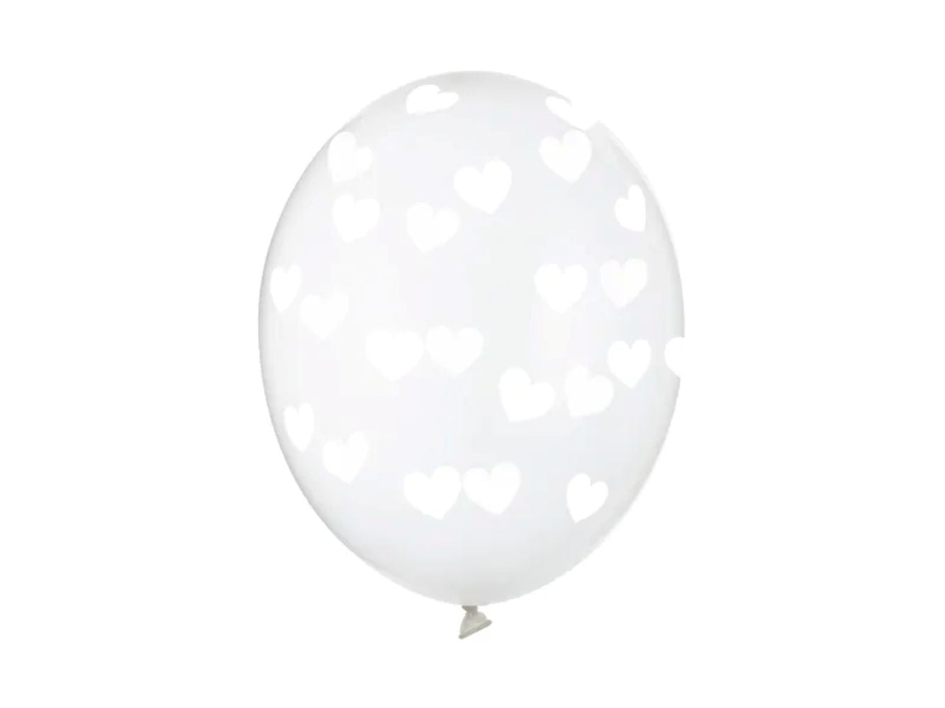 das-kost-mland-luftballon-wei-e-herzen-30cm-6-st-ck-crystal-clear image 1