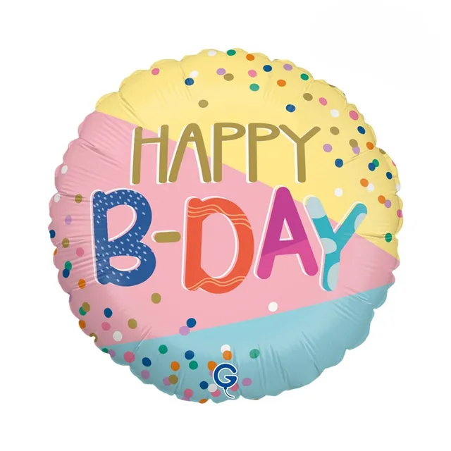 das-kost-mland-deko-folienballon-happy-b-day-46cm-18-neu image 1