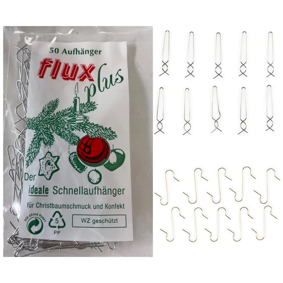 das-kost-mland-flux-plus-kugelaufh-nger-50-st-ck-gold image 1
