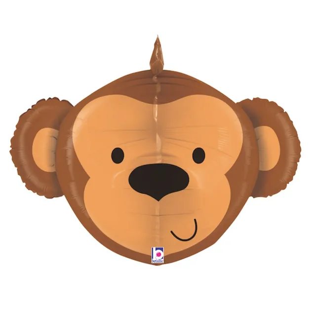 das-kost-mland-affe-3d-shape-folienballon-69cm image 1