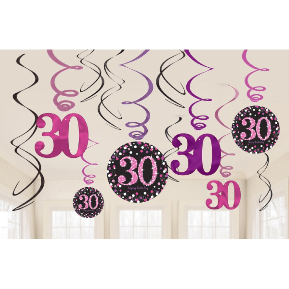 das-kost-mland-swirldeko-hb-30-pink-sparkling-h-ngedeko-12-stk image 1