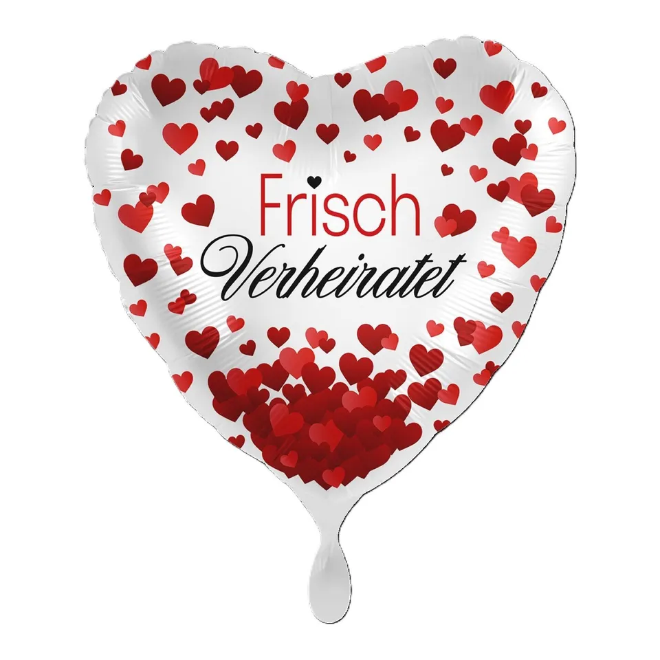 das-kost-mland-herz-folienballon-frisch-verheiratet-43-cm image 1