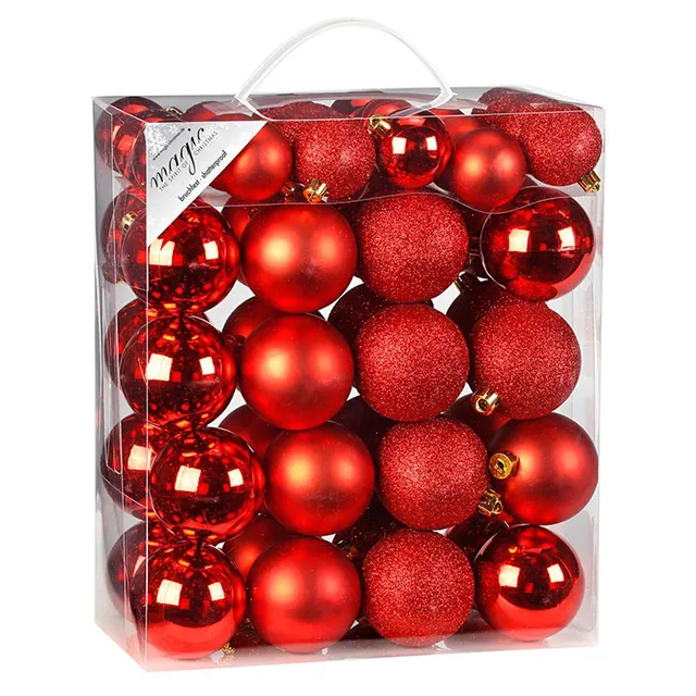 inge-glas-weihnachtskugeln-rot-50er-set-christbaumkugeln-bruchsicher image 1