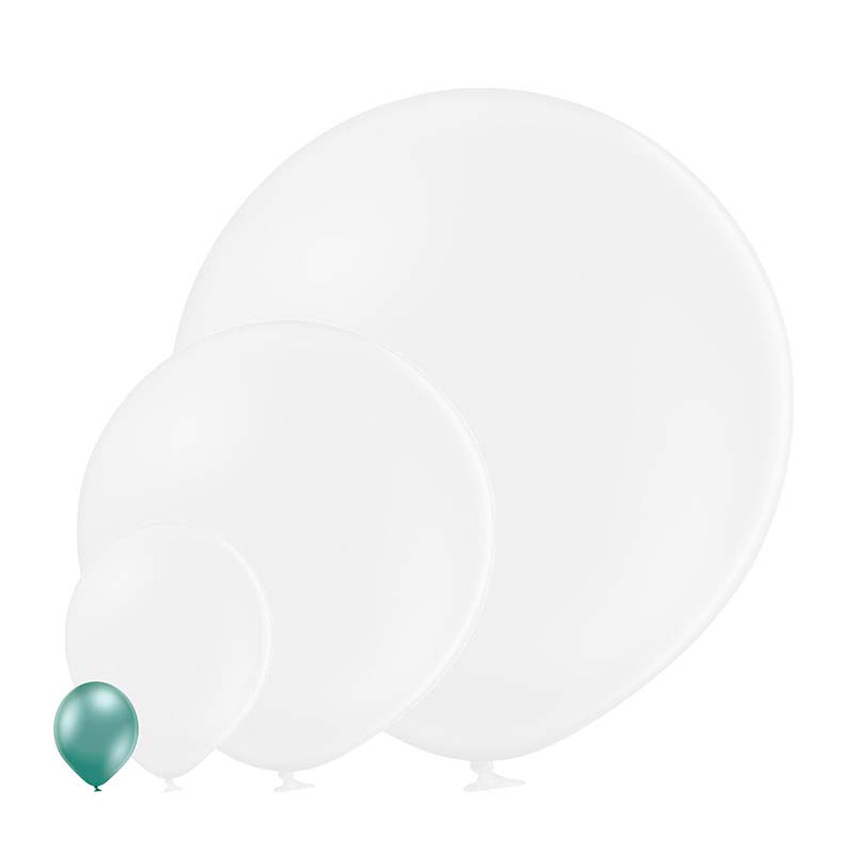 belbal-luftballons-uni-glossy-12cm-gr-n-25-stk image 2