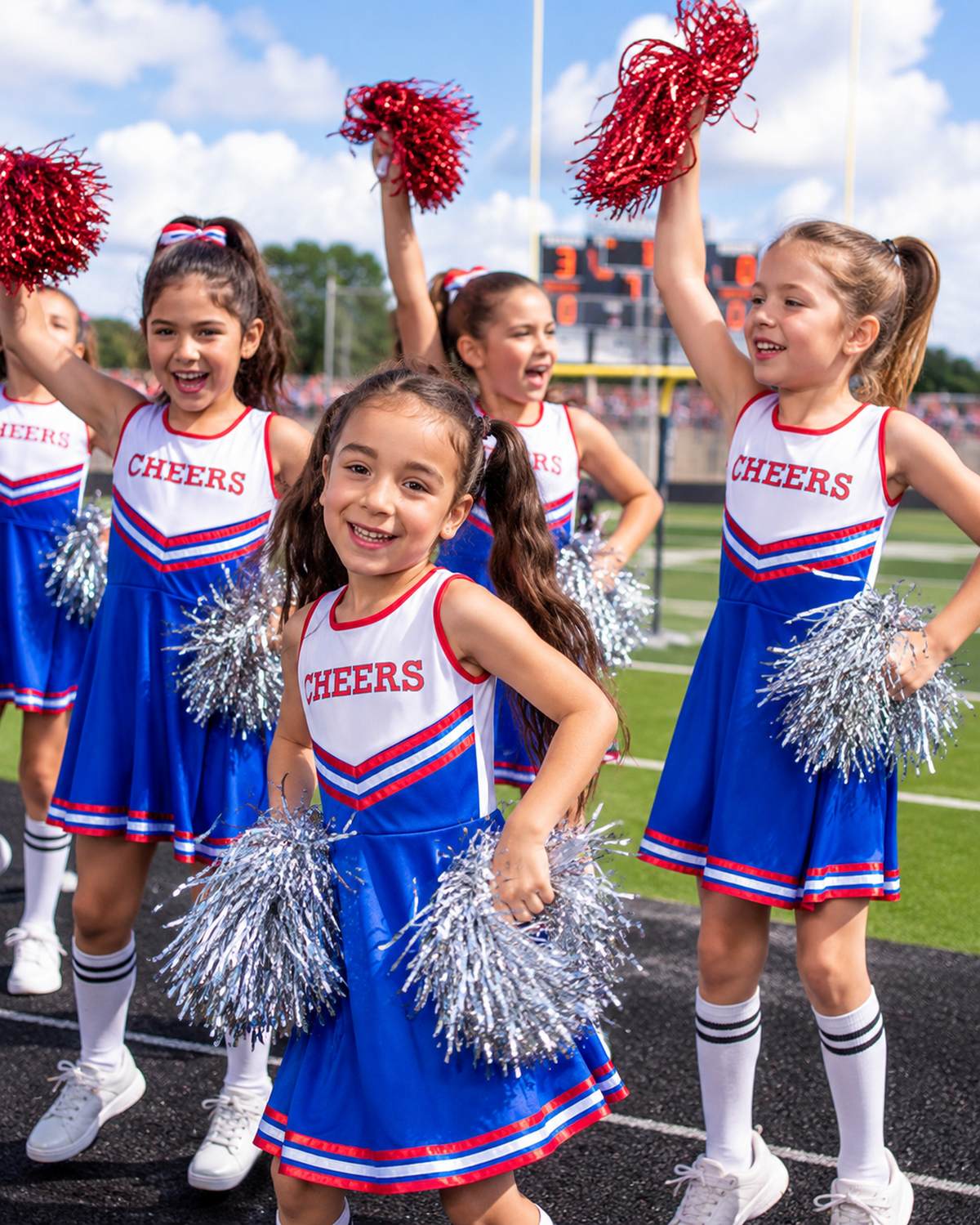 das-kost-mland-m-dchen-usa-cheerleader-kleid-kost-m-blau image 3