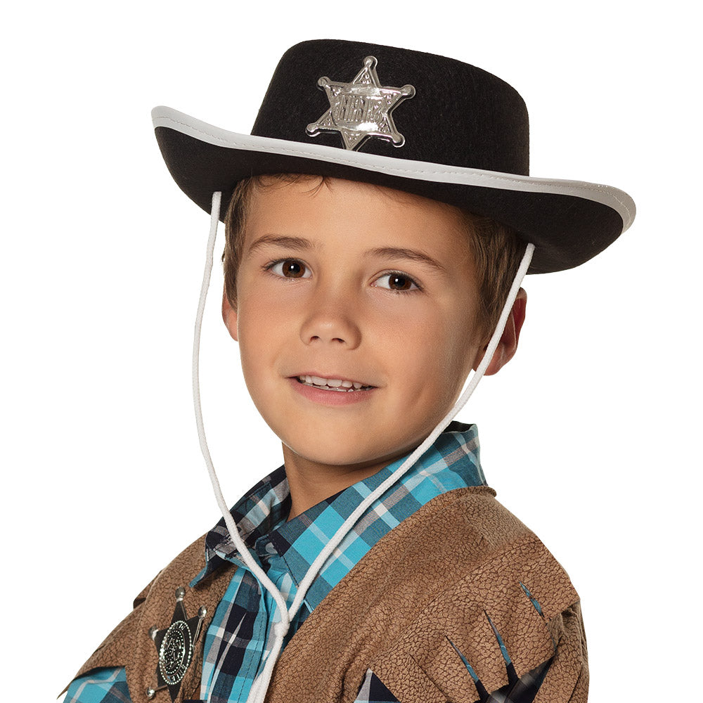 das-kost-mland-kinder-cowboyhut-mit-sheriff-stern-filz image 1