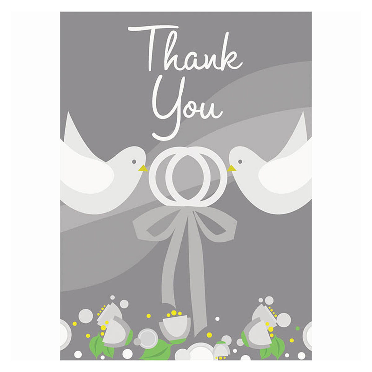 das-kost-mland-silver-wedding-dankeskarten-silber-8-st-ck image 3