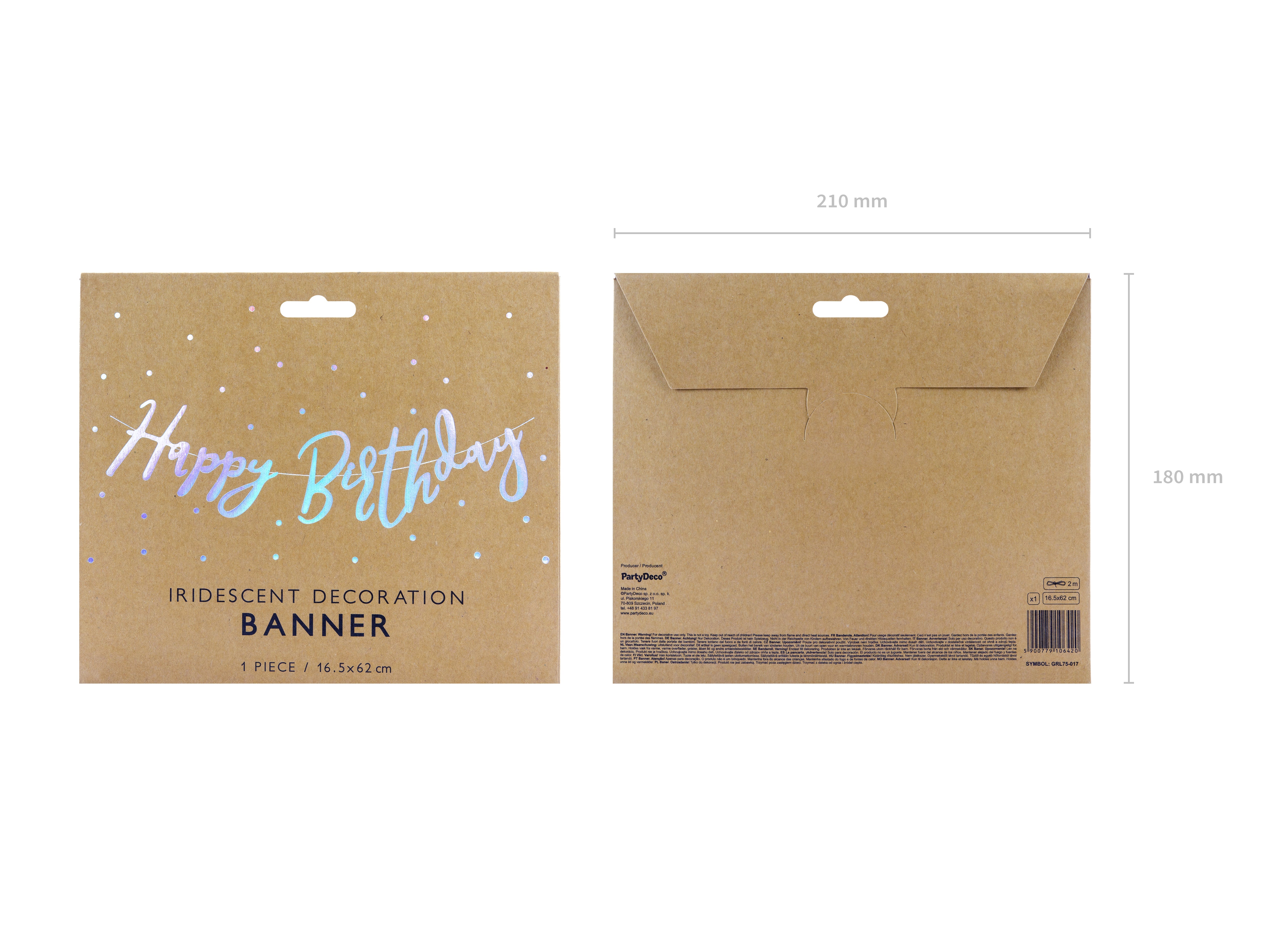 das-kost-mland-banner-happy-birthday-16-5x62-cm-rosegold-papier image 6