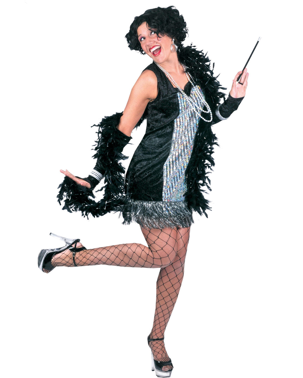 das-kost-mland-damen-dancing-queen-charleston-kleid-36-38-schwarz image 2
