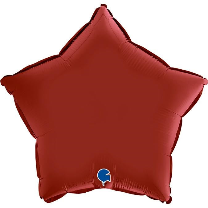 das-kost-mland-dekorationen-stern-folienballon-46cm-satin-rubin-rot image 1